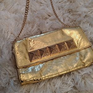 Micheal Kors Gold party purse